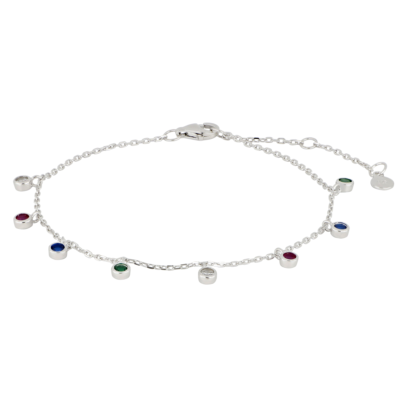 Rhd. Sølv armbånd GIANOR 3mm 17+3cm, fra Joanli Nor