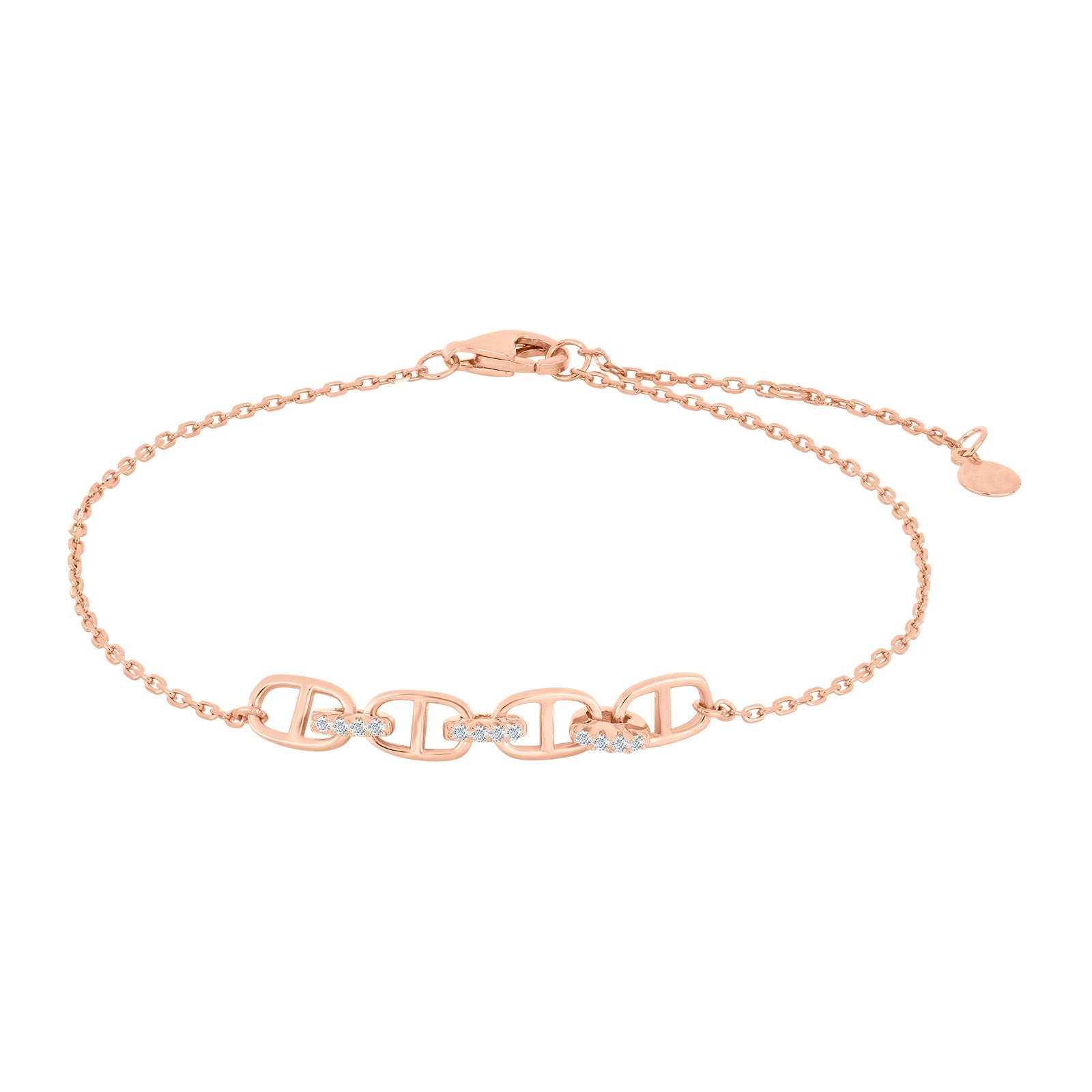 Rosaforgyldt sølv armbånd LARANOR, fra Joanli Nor