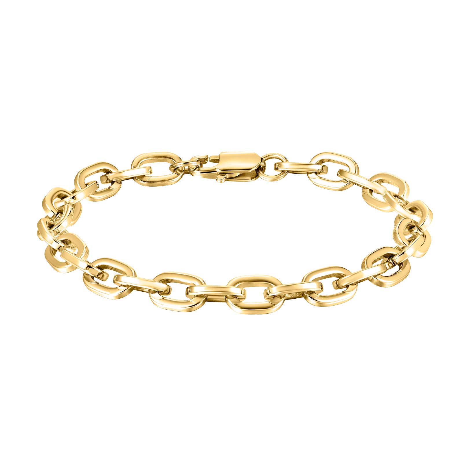 SON armbånd stål IP gold 23cm, fra SON of NOA