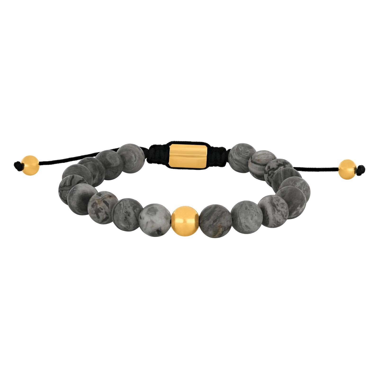SON armbånd map stone 8mm IP gold, fra SON of NOA