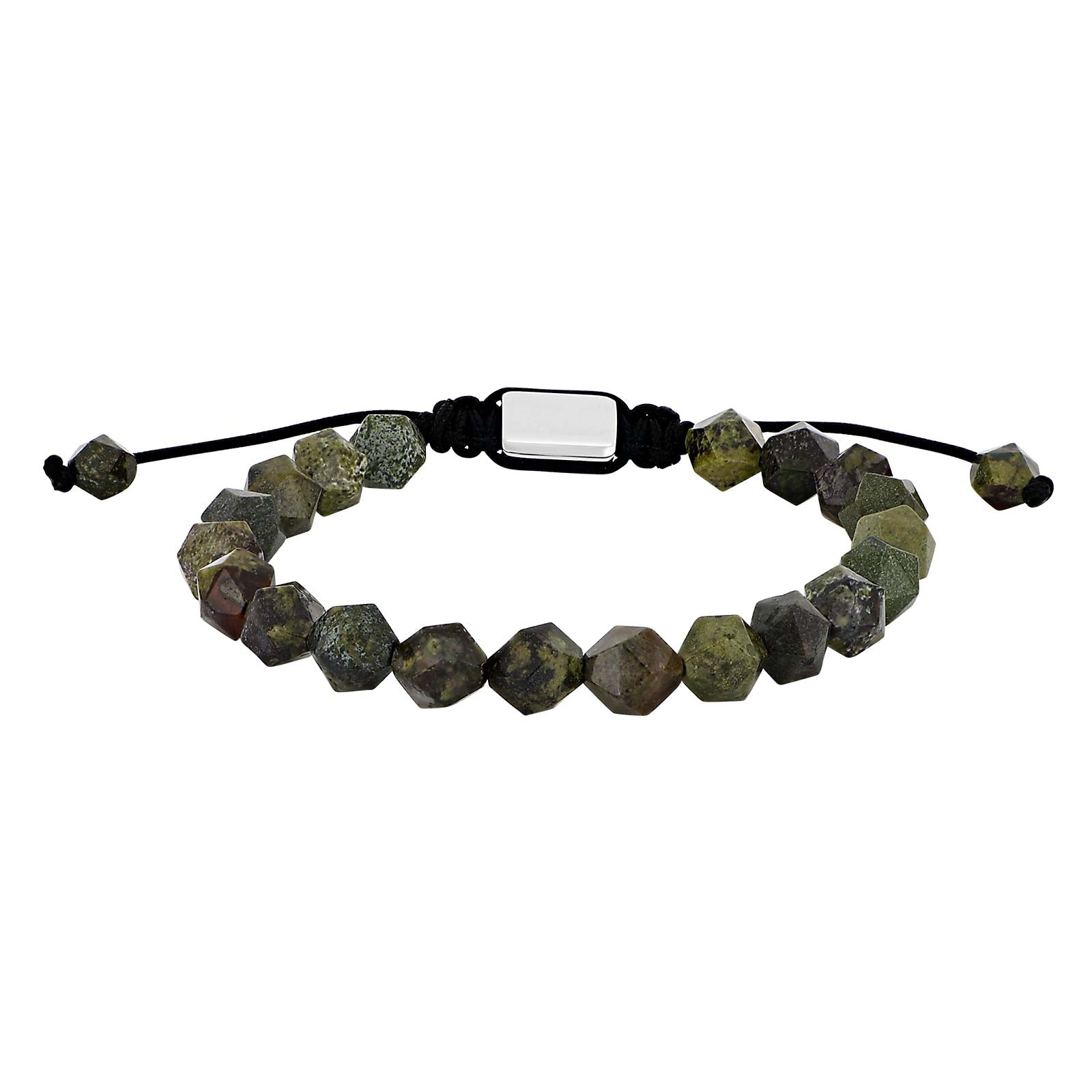 SON armbånd dragon blood jasper stål 8mm, fra SON of NOA