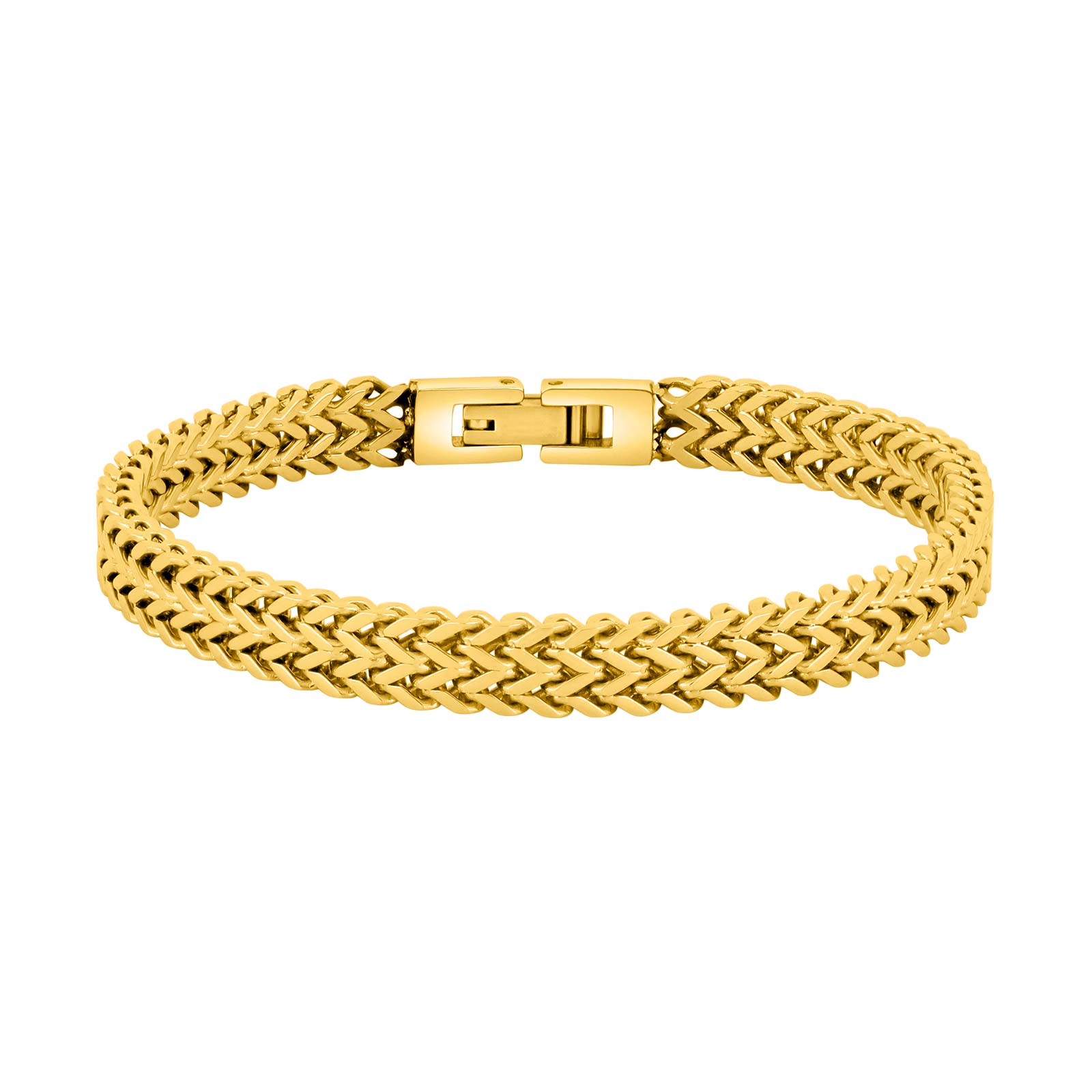 SON armbånd stål IP gold 19cm, fra SON of NOA