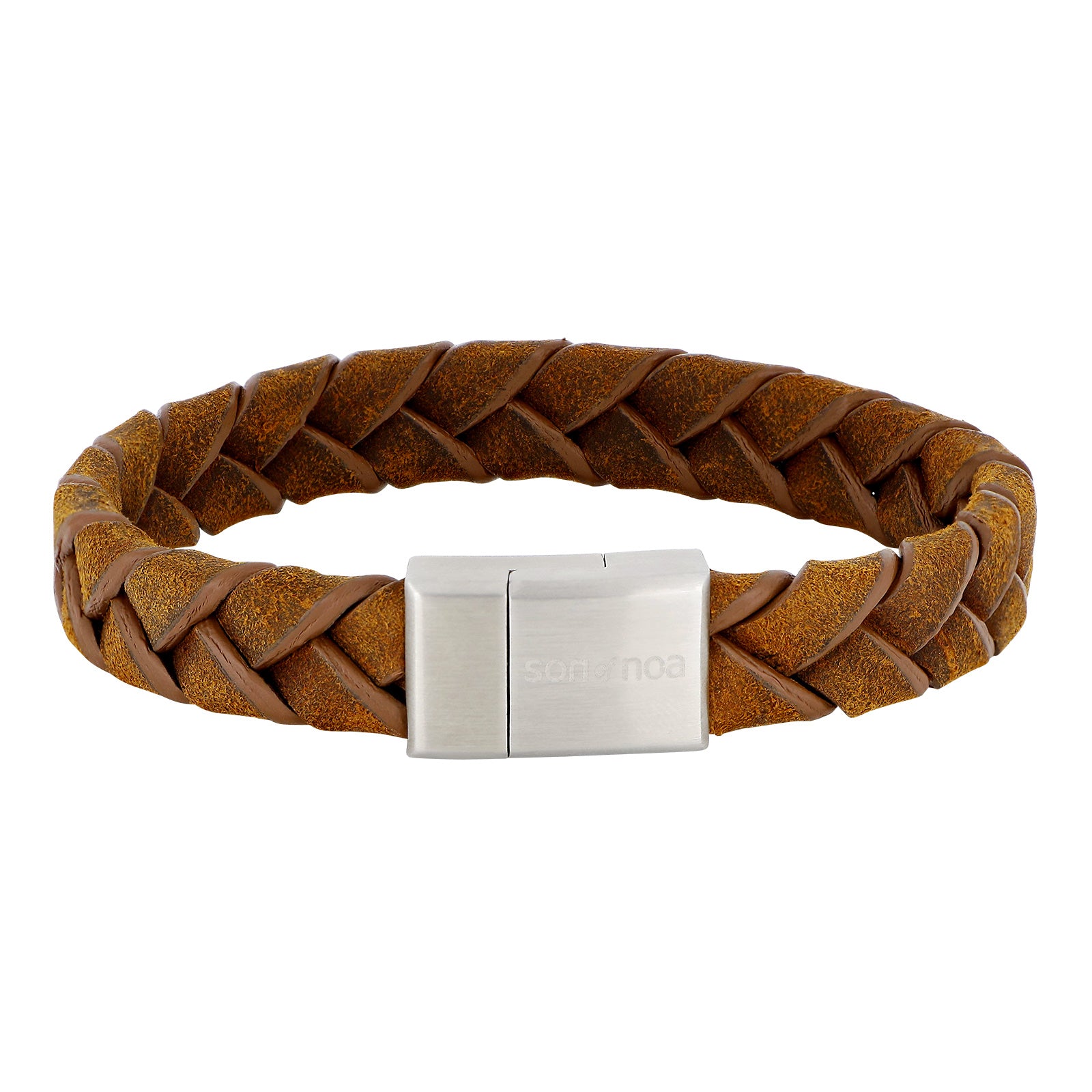 SON armbånd brun kalveskin 19cm 19, fra SON of NOA