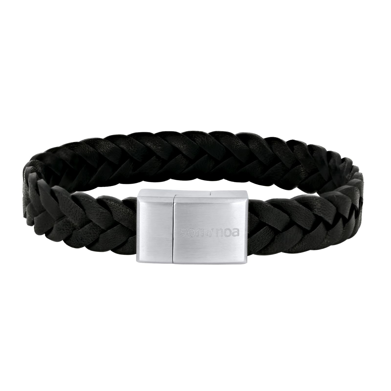 SON armbånd sort kalveskind 19cm 19, fra SON of NOA
