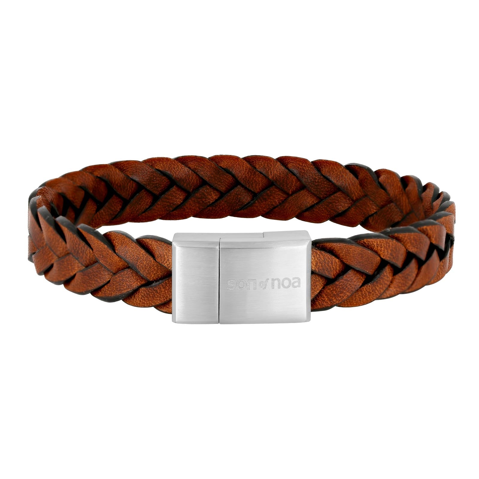 SON armbånd brun kalveskin 23cm 23, fra SON of NOA