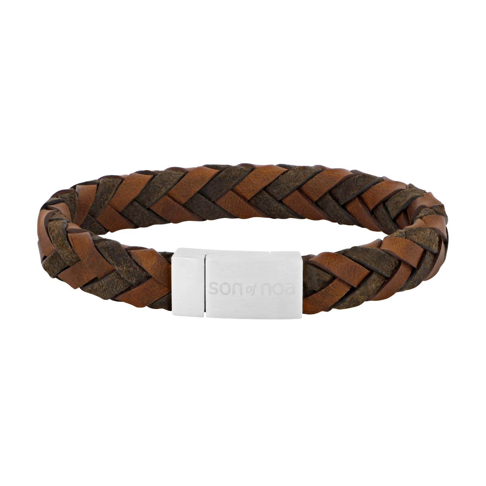 SON armbånd mørkebrun kalveskind 19cm, fra SON of NOA