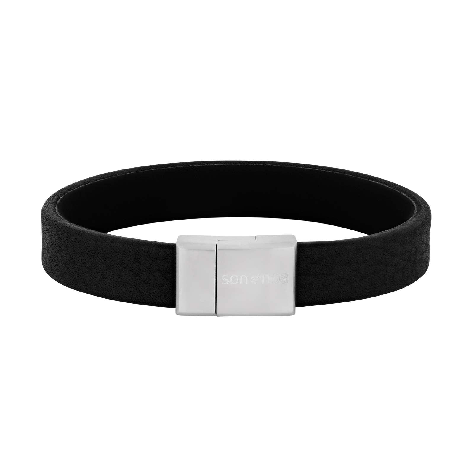 SON armbånd sort kalveskind 21cm, fra SON of NOA