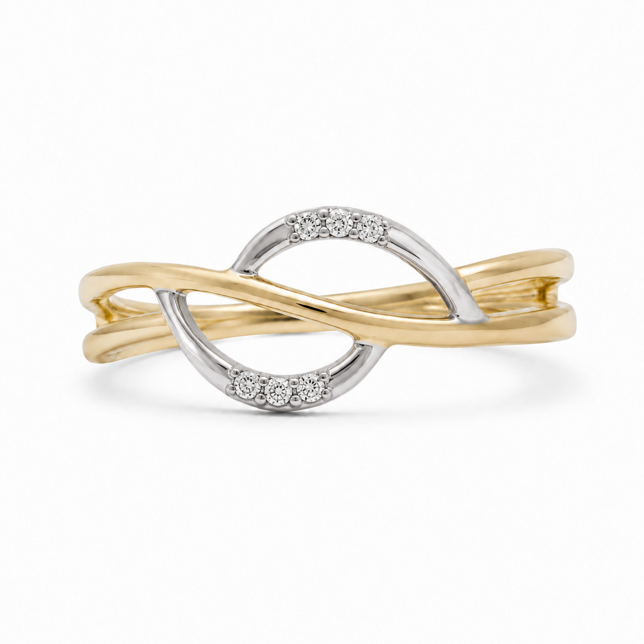 Diamant Guldring 14kt STR 53