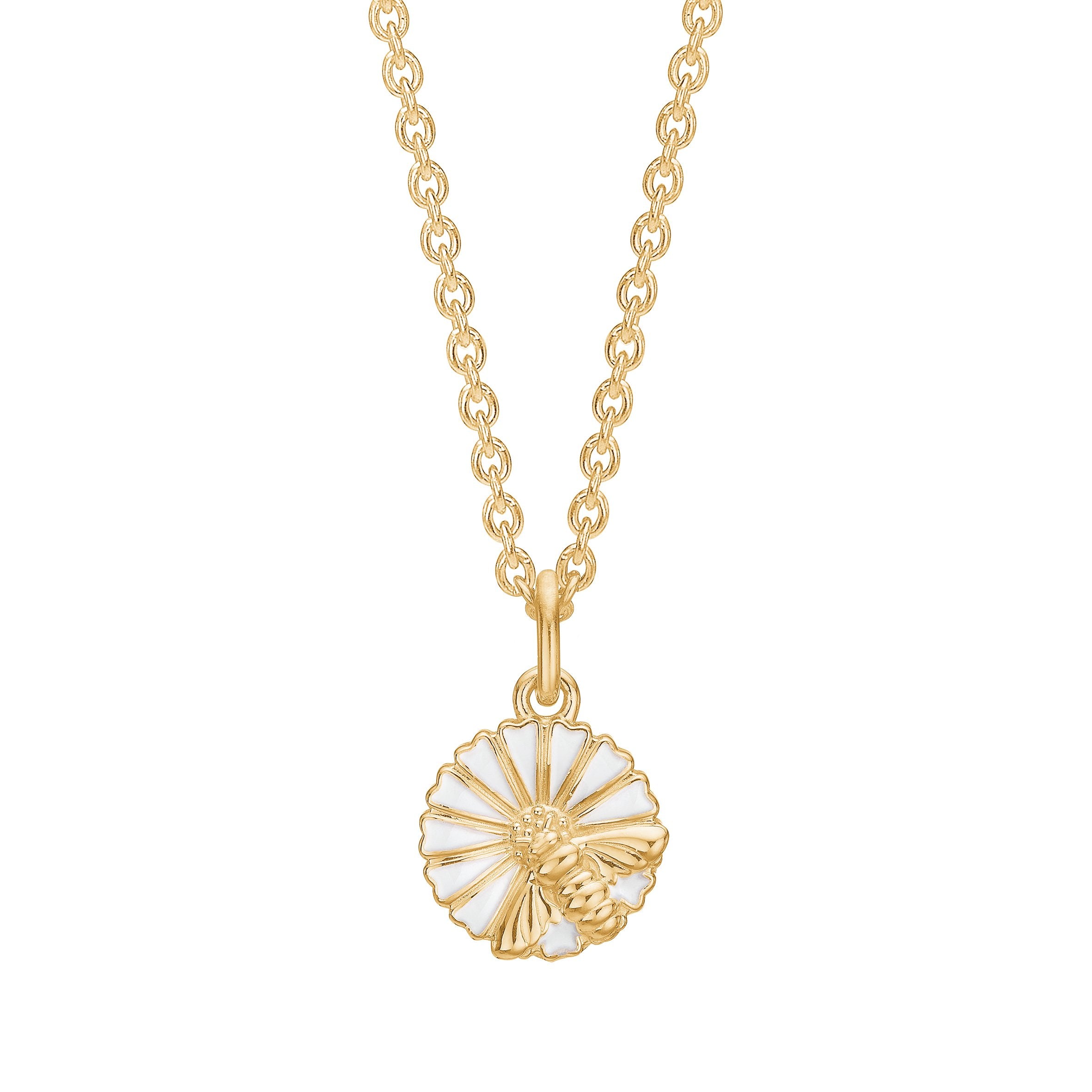 Marguerit collier 11 mm med bi, fra Lund Copenhagen