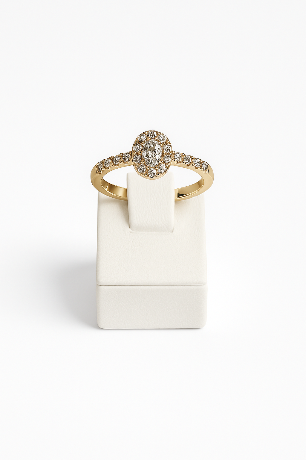 Blomster Ring M. Dia 14KT. - str 56