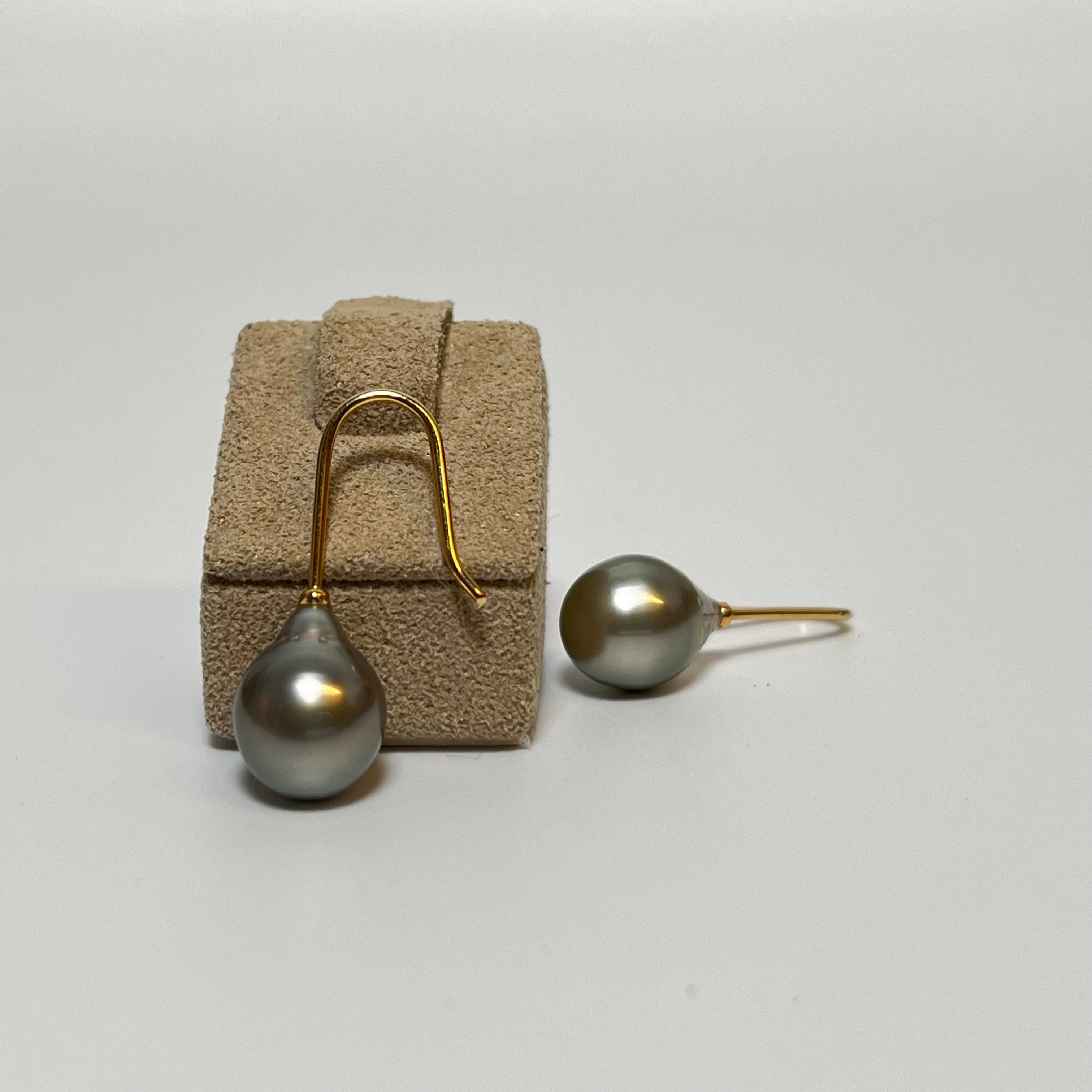 Lene Visholm - Guld Øreringe 14kt M Perler