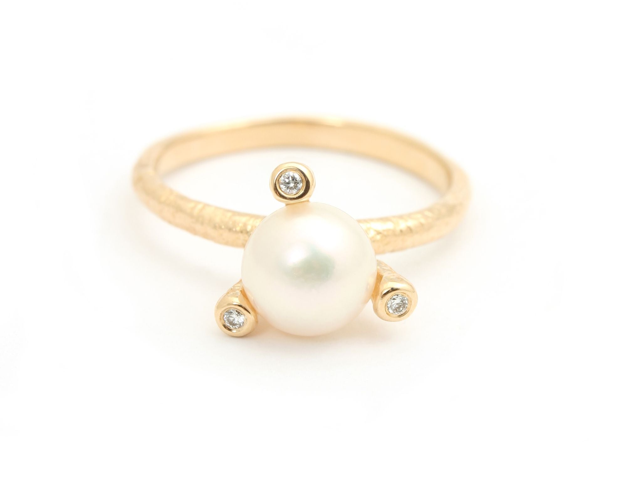 PER BORUP Twigs Perle ring 14kt., fra Per Borup