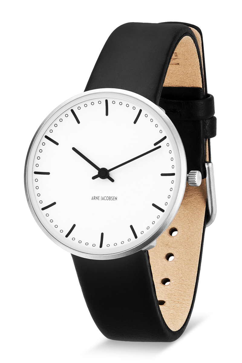 Designet af Arne Jacobsen
City Hall Hvid 34 mm