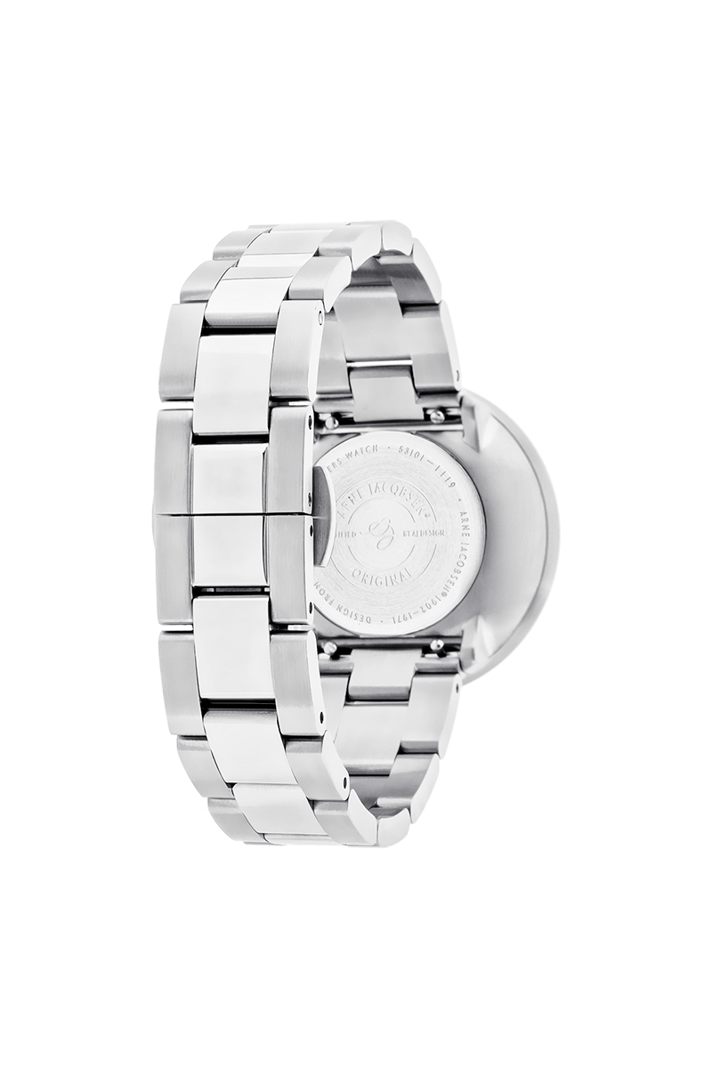 Arne Jacobsen City Hall 34mm - 53201-1628, med urkasse i stal, fra Arne Jacobsen