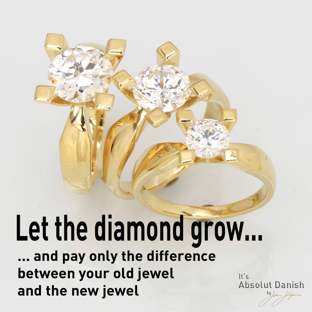 Dream jewelz diamant ring guld 1,00ct, til female, fra Jan Jørgensen