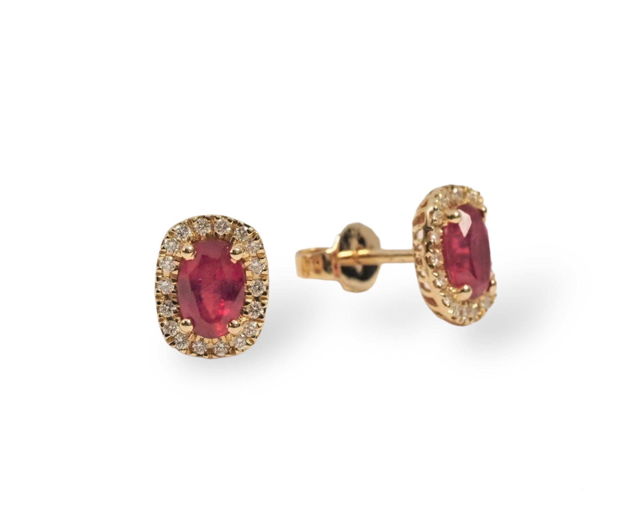 Blomster Ørestikkere M. Rubin 14KT, fra Blomster Jewellery