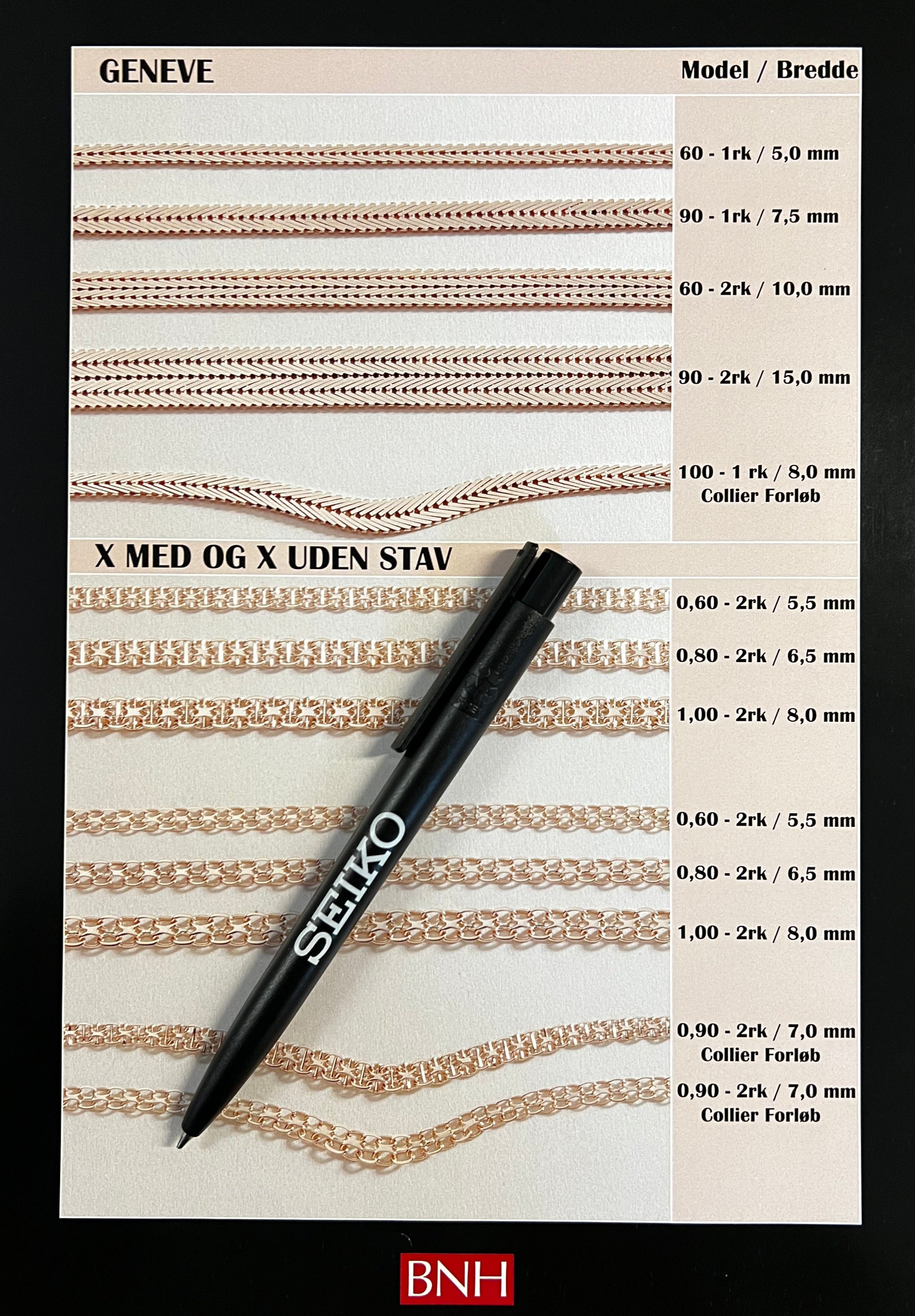 14Kt Guld X armbånd med stav 18,5cm, i gold, til female; male; unisex, fra BNH