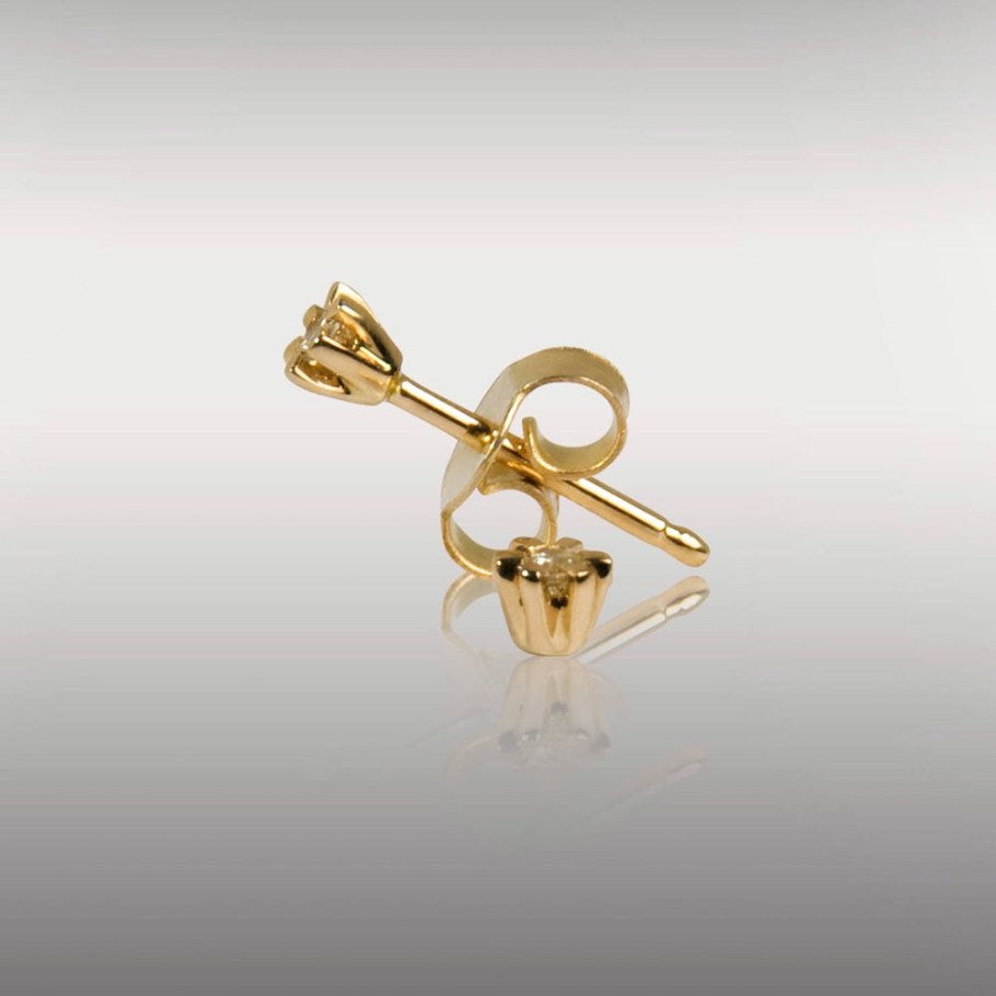 Brillanz Guld Diamant Ørestik 0,05ct, til female; male; unisex, fra Jan Jørgensen
