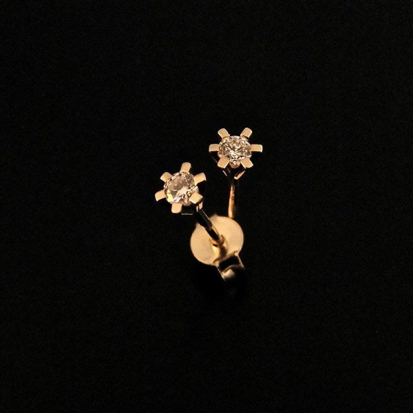 Brillanz Guld Diamant Ørestik 0,15ct, til female; male; unisex, fra Jan Jørgensen