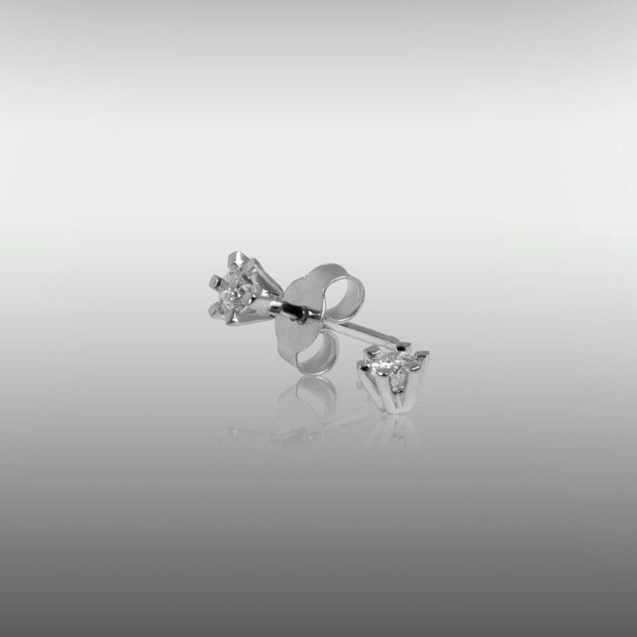 Brillanz Hvidguld Diamant Ørestik 0,25ct, til female; male; unisex, fra Jan Jørgensen