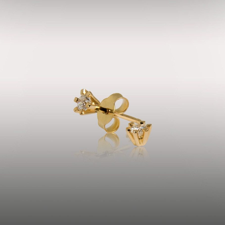 Brillanz Guld Diamant Ørestik 0,25ct, til female; male; unisex, fra Jan Jørgensen