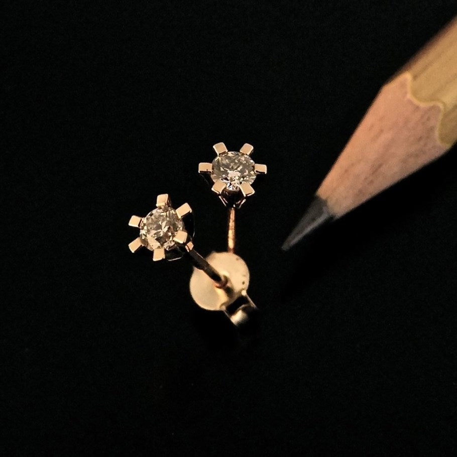Brillanz Guld Diamant Ørestik 0,35ct, til female; male; unisex, fra Jan Jørgensen