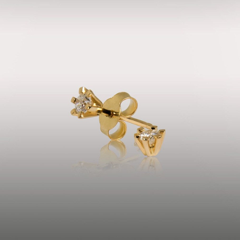 Brillanz Guld Diamant Ørestik 0,35ct, til female; male; unisex, fra Jan Jørgensen