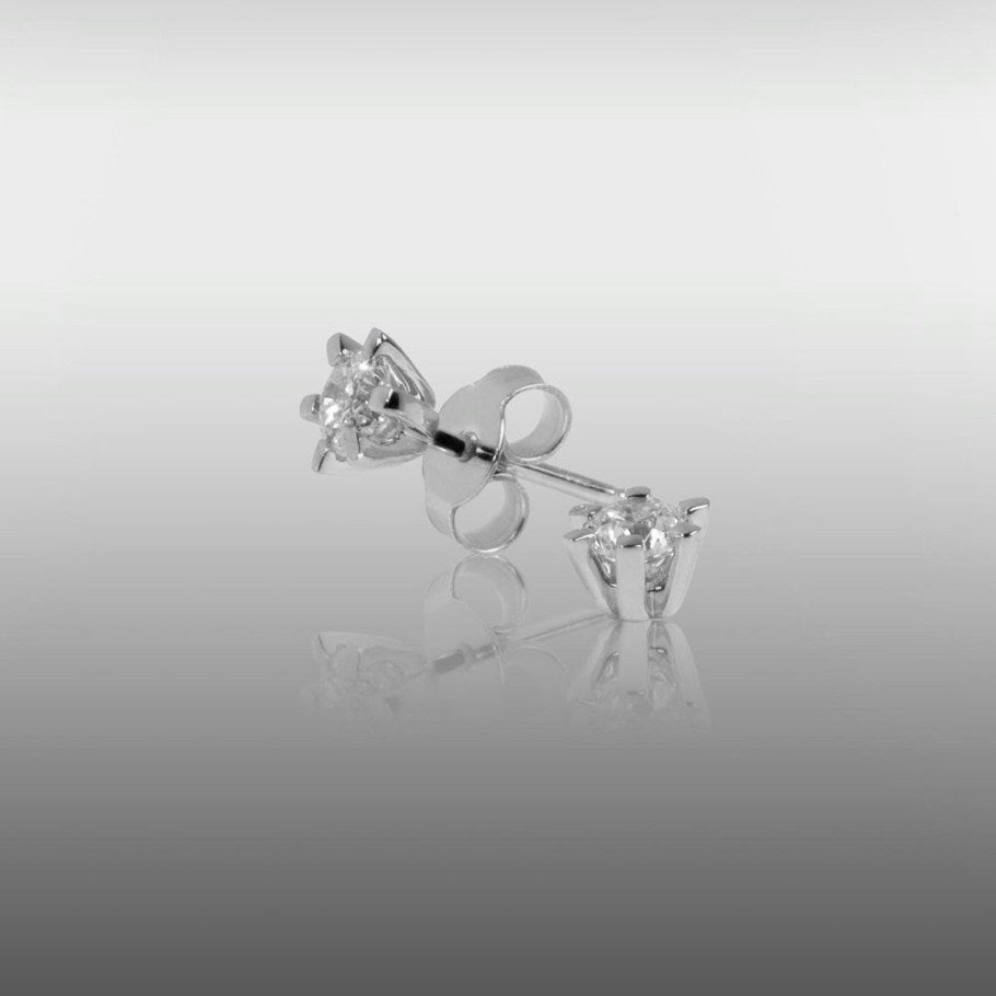Brillanz Hvidguld Diamant Ørestik 0,50ct, til female; male; unisex, fra Jan Jørgensen