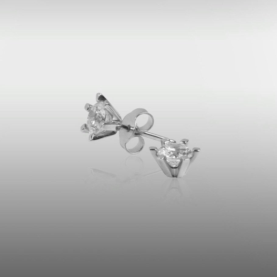 Brillanz Hvidguld Diamant Ørestik 0,75ct, til female; male; unisex, fra Jan Jørgensen