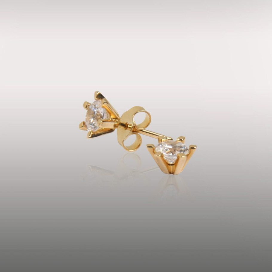 Brillanz Guld Diamant Ørestik 0,75ct, til female; male; unisex, fra Jan Jørgensen