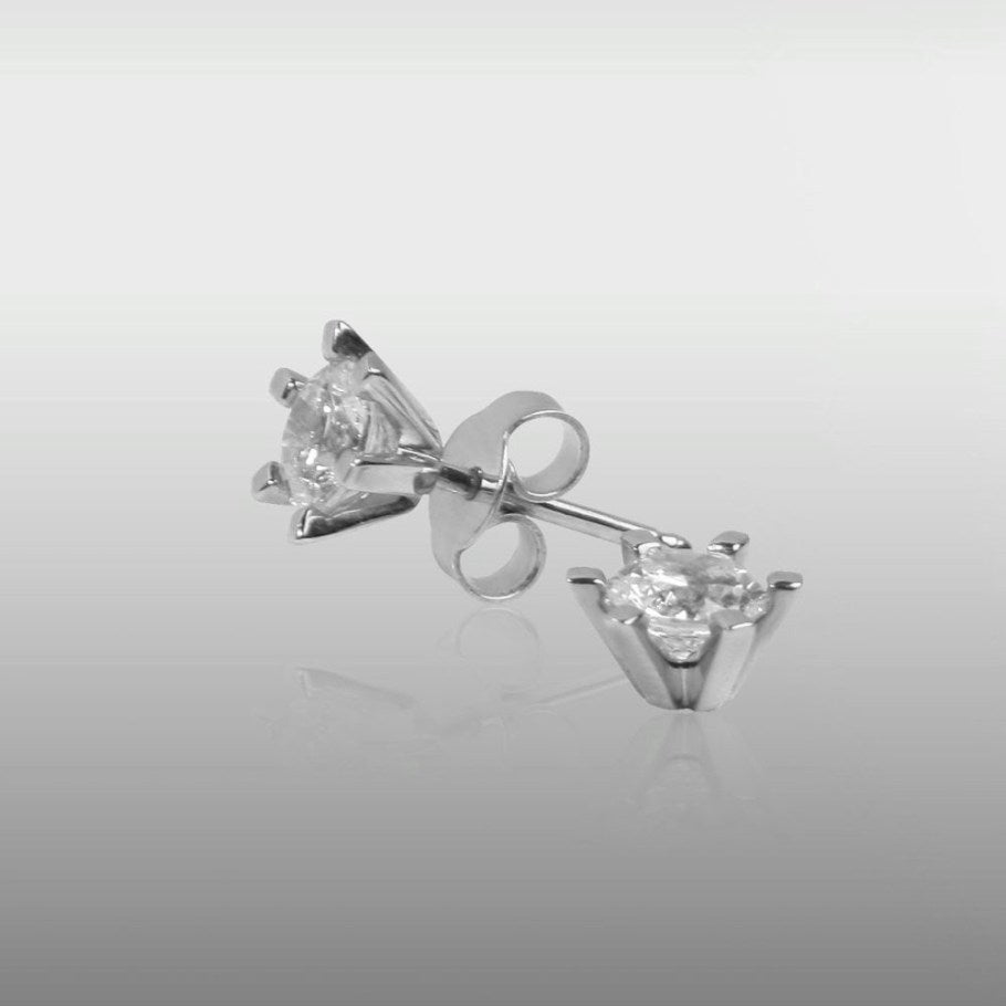 Brillanz Hvidguld Diamant Ørestik 1,00ct, til female; male; unisex, fra Jan Jørgensen