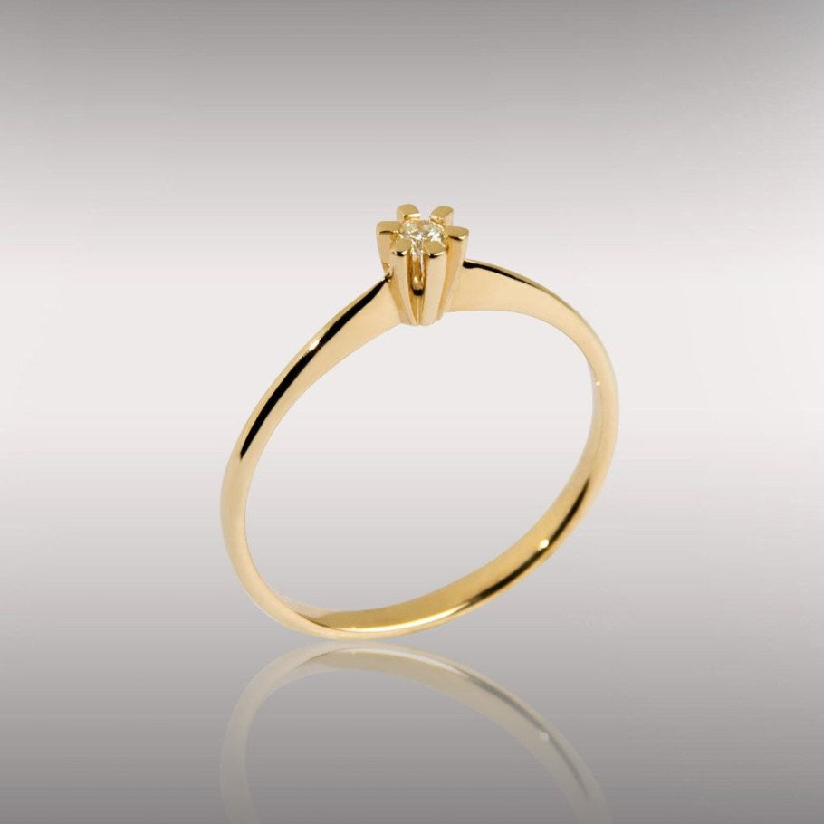 Brillanz Guld Diamant Ring 0,05ct, til female, fra Jan Jørgensen