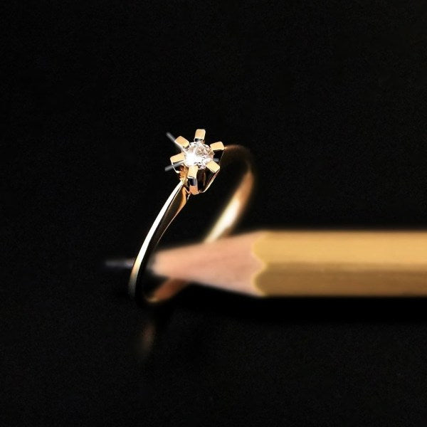 Brillanz Guld Diamant Ring 0,10ct, til female, fra Jan Jørgensen
