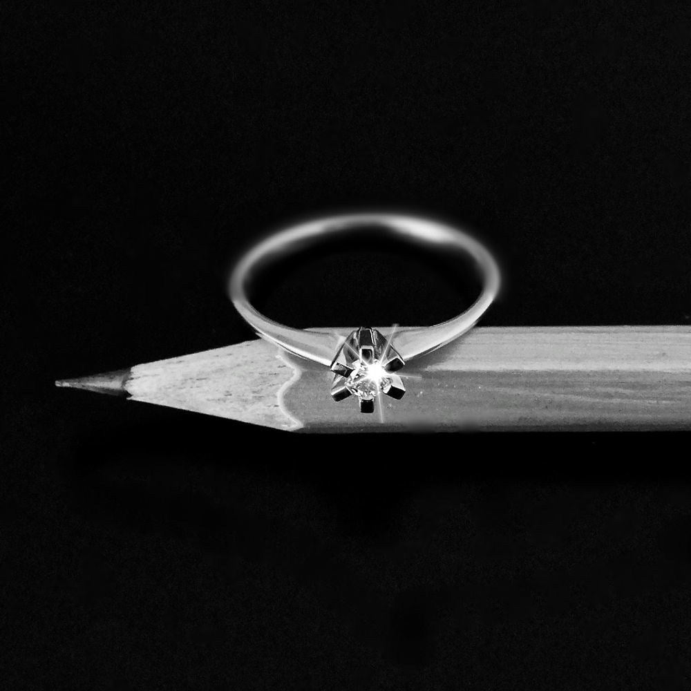 Brillanz Hvidguld Diamant Ring 0,10ct, til female, fra Jan Jørgensen