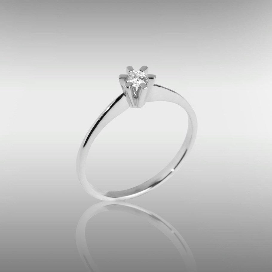 Brillanz Hvidguld Diamant Ring 0,10ct, til female, fra Jan Jørgensen