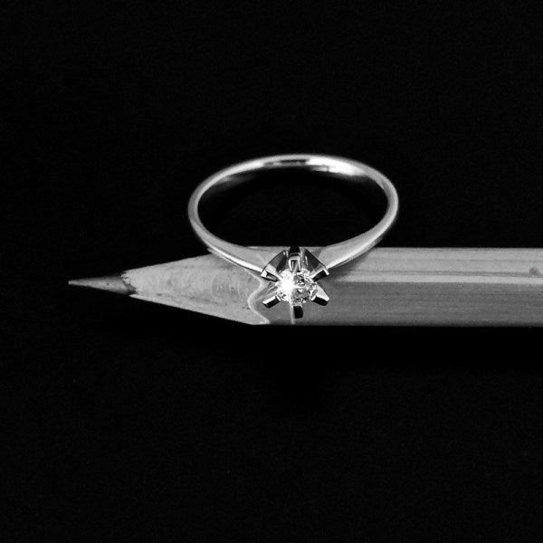 Brillanz Hvidguld Diamant Ring 0,15ct, til female, fra Jan Jørgensen