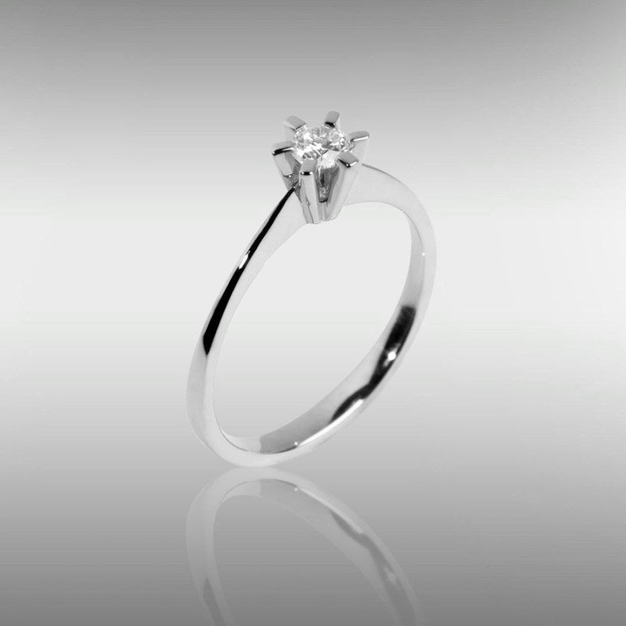 Brillanz Hvidguld Diamant Ring 0,15ct, til female, fra Jan Jørgensen