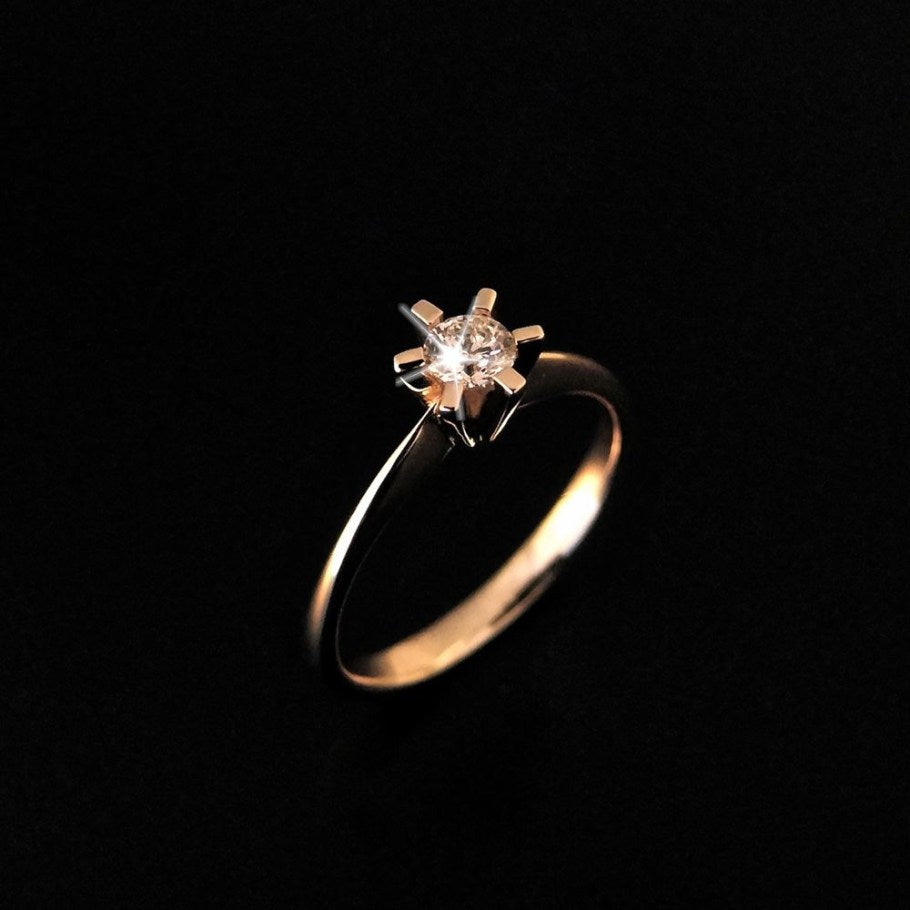 Brillanz Guld Diamant Ring 0,25ct, til female, fra Jan Jørgensen