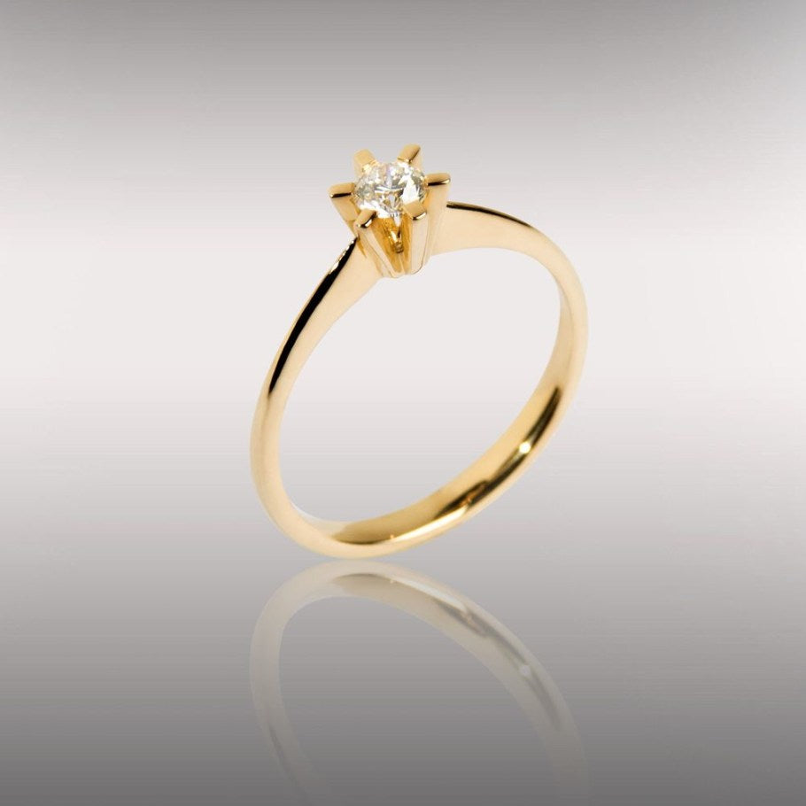 Brillanz Guld Diamant Ring 0,25ct, til female, fra Jan Jørgensen