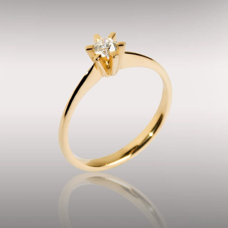 Brillanz Guld Diamant Ring 0,35ct, til female, fra Jan Jørgensen