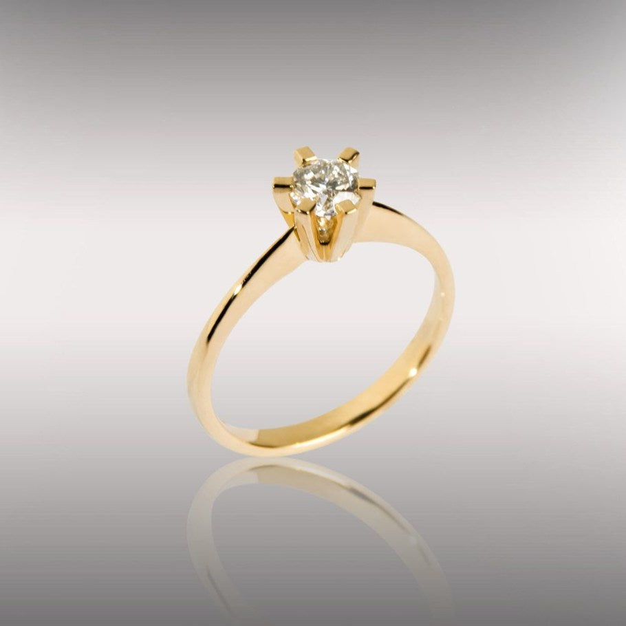 Brillanz Guld Diamant Ring 0,50ct, til female, fra Jan Jørgensen