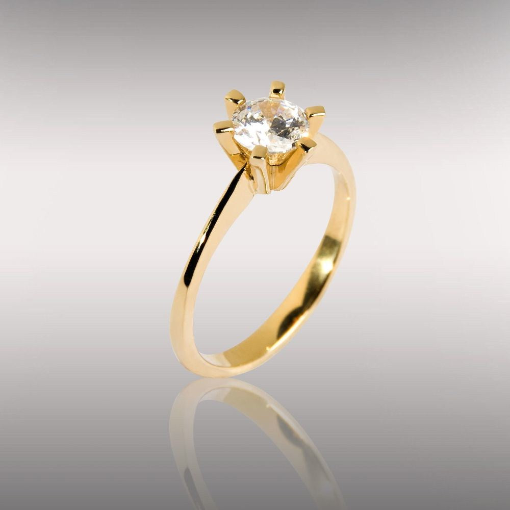 Brillanz Guld Diamant Ring 0,75ct, til female, fra Jan Jørgensen