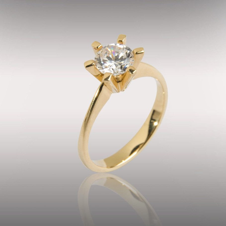 Brillanz Guld Diamant Ring 1,01ct, til female, fra Jan Jørgensen