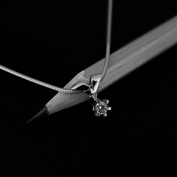 Brillanz Hvidguld Diamant Vedhæng 0,10ct, til female, fra Jan Jørgensen