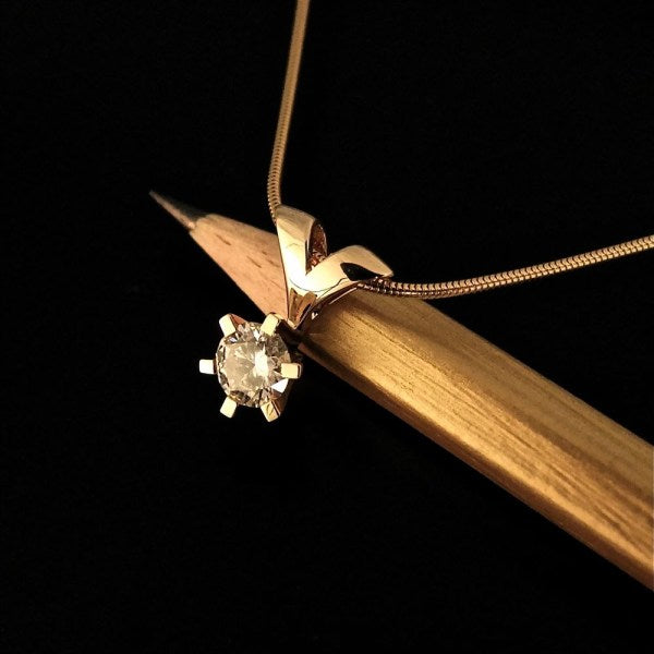 Brillanz Guld Diamant Vedhæng 0,50ct, til female, fra Jan Jørgensen