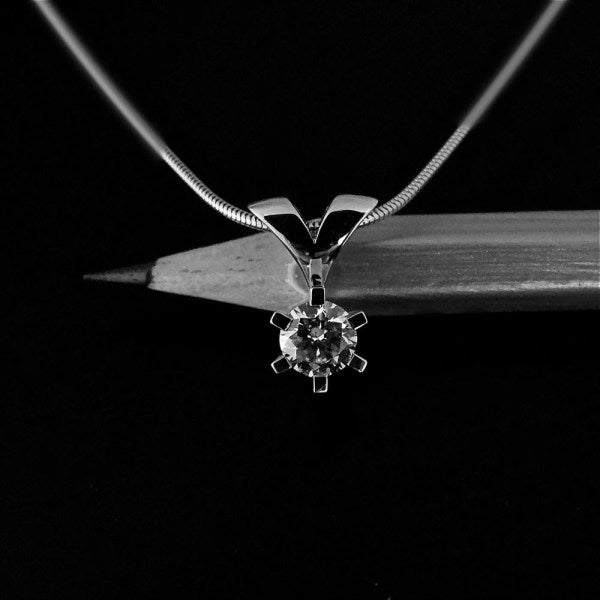 Brillanz Hvidguld Diamant Vedhæng 0,50ct, til female, fra Jan Jørgensen