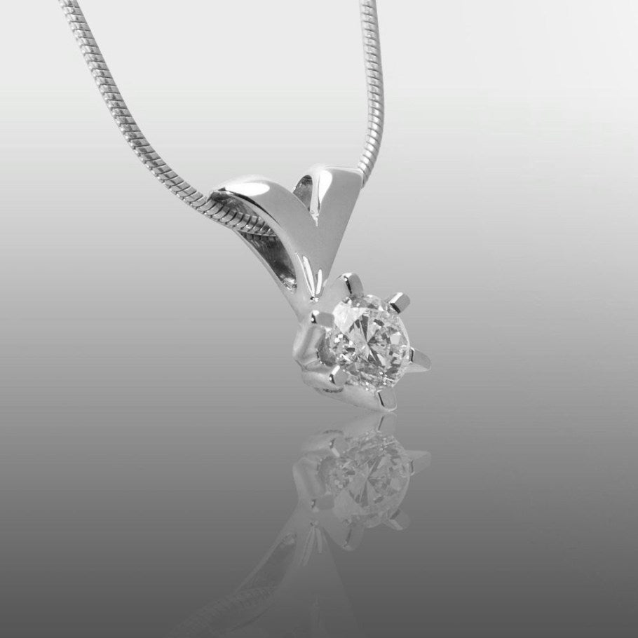 Brillanz Hvidguld Diamant Vedhæng 0,50ct, til female, fra Jan Jørgensen