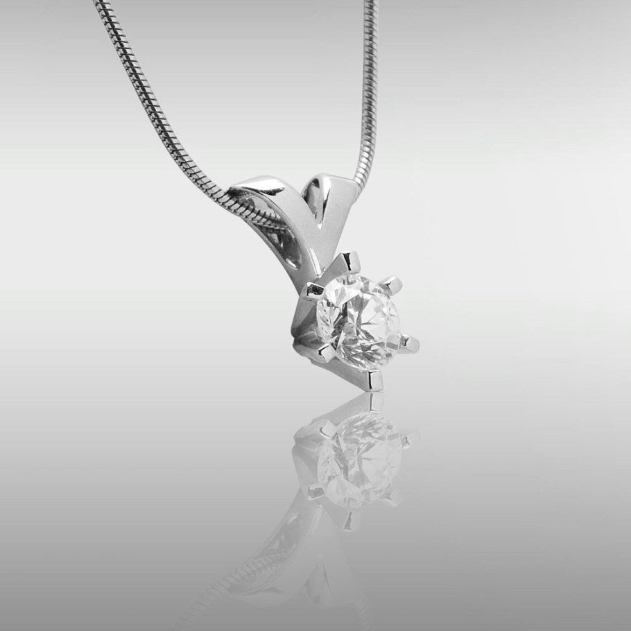 Brillanz Hvidguld Diamant Vedhæng 0,75ct, til female, fra Jan Jørgensen