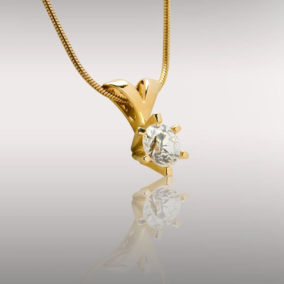Brillanz Guld Diamant Vedhæng 0,75ct, til female, fra Jan Jørgensen
