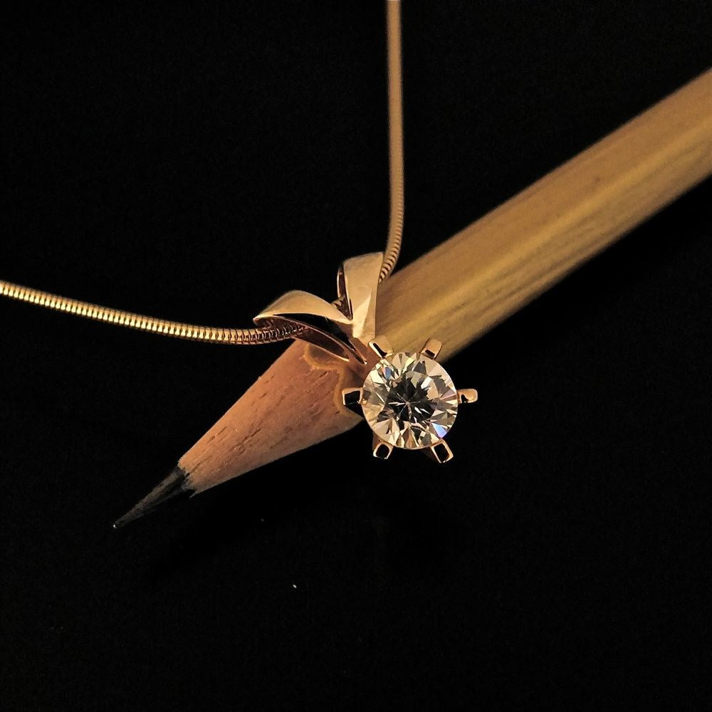 Brillanz Guld Diamant Vedhæng 1,01ct, til female, fra Jan Jørgensen